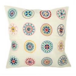 Bright Circles Design Cushion Cover