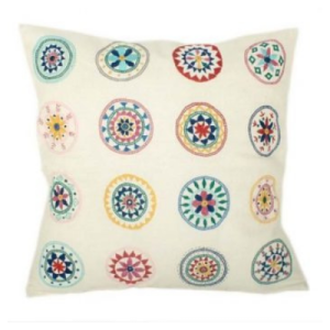 Bright Circles Design Cushion Cover