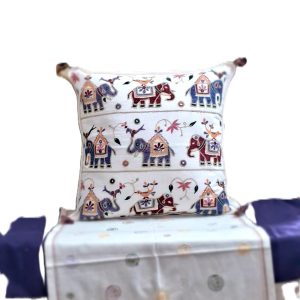 ELEPHANT DESIGN CUSHION COVER
