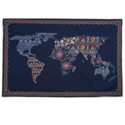 WORLD MAP WALL HANGING