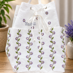 Carry your essentials in style with this beautifully handcrafted Trellis Design Backpack. Perfect for work, college, or travel.
